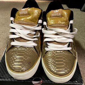 Supra Suprano -Gold Snake Sneaker